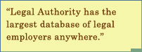 Largest Database Of Legal Employers Only On LA!