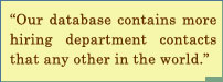 Most Hiring Departments at Our DataBase